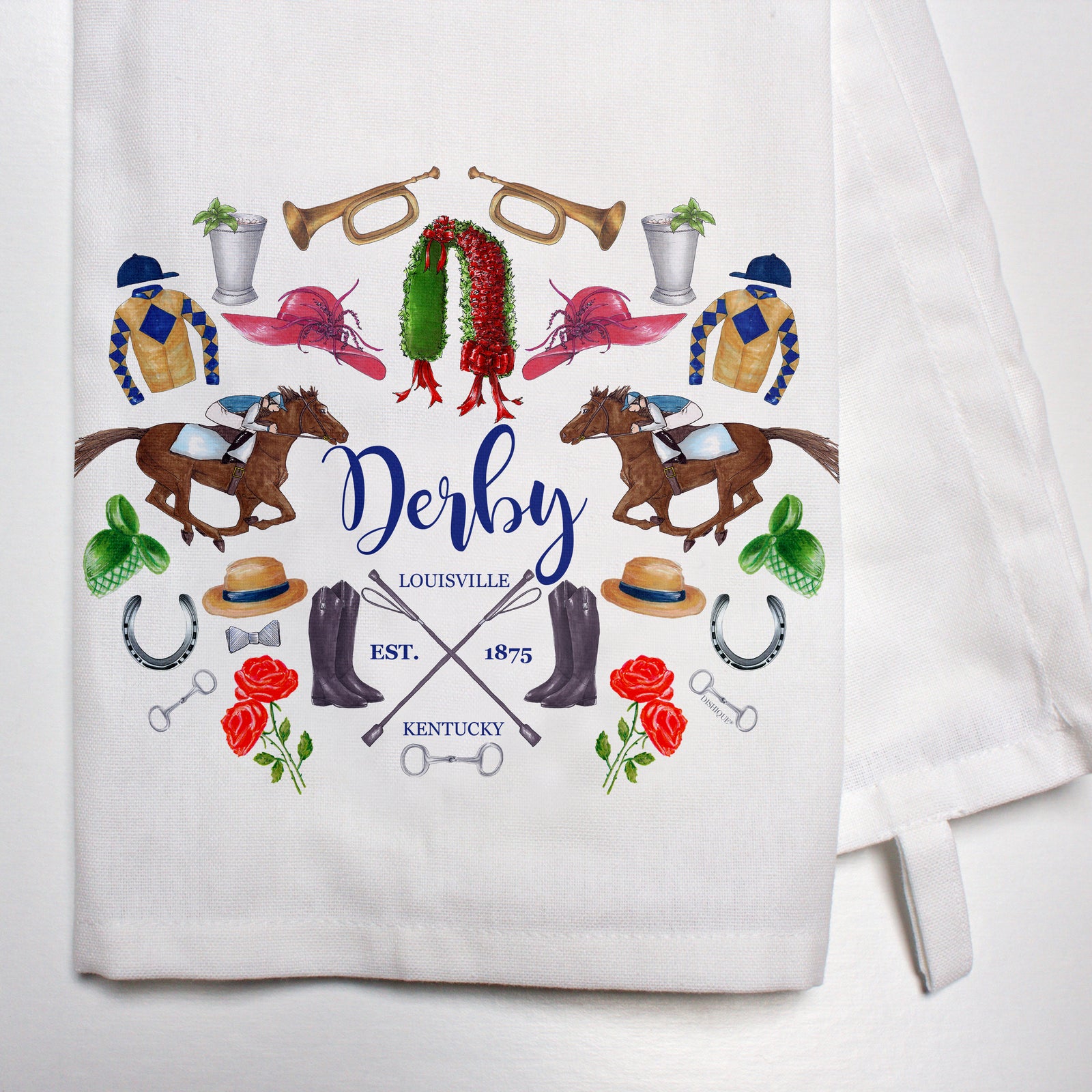 Derby Crest Dish Towel