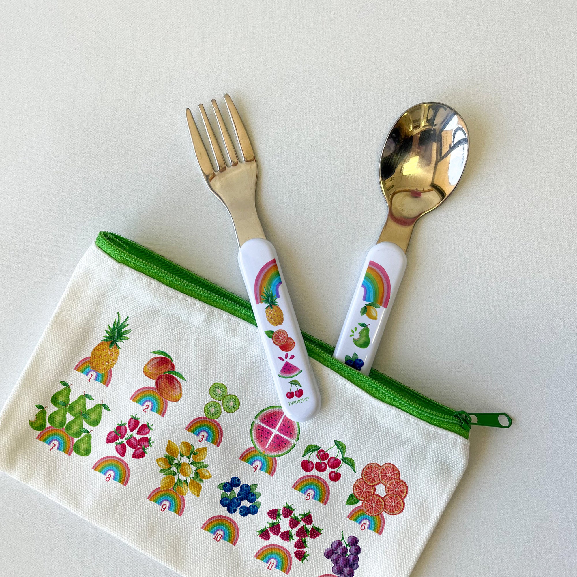 Tutti Frutti Theme - Kids Cutlery Fork and Spoon Set